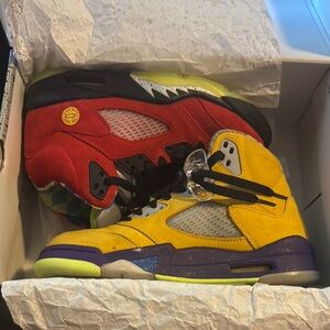 Colorful High-Top Sneakers